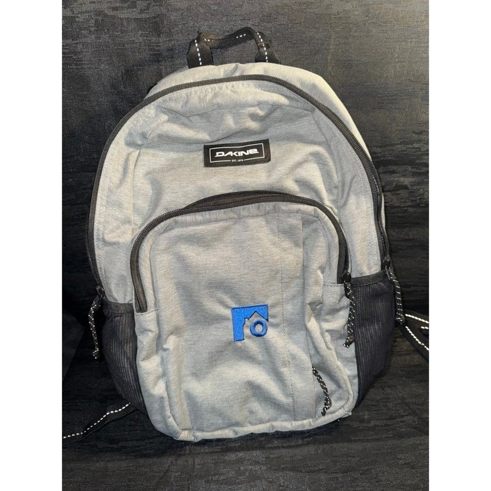 New W/o Tags DAKINE Gray Backpack Multi Compartment School Travel Laptop Daypack